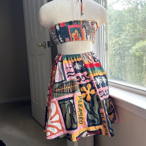 Sundress with Tropical Print - Picture 4 of 4
